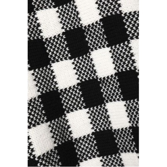 Maje black and white gingham sweater Size 1 - Picture 4 of 4